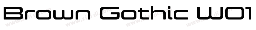 Brown Gothic W01 Ext字体转换